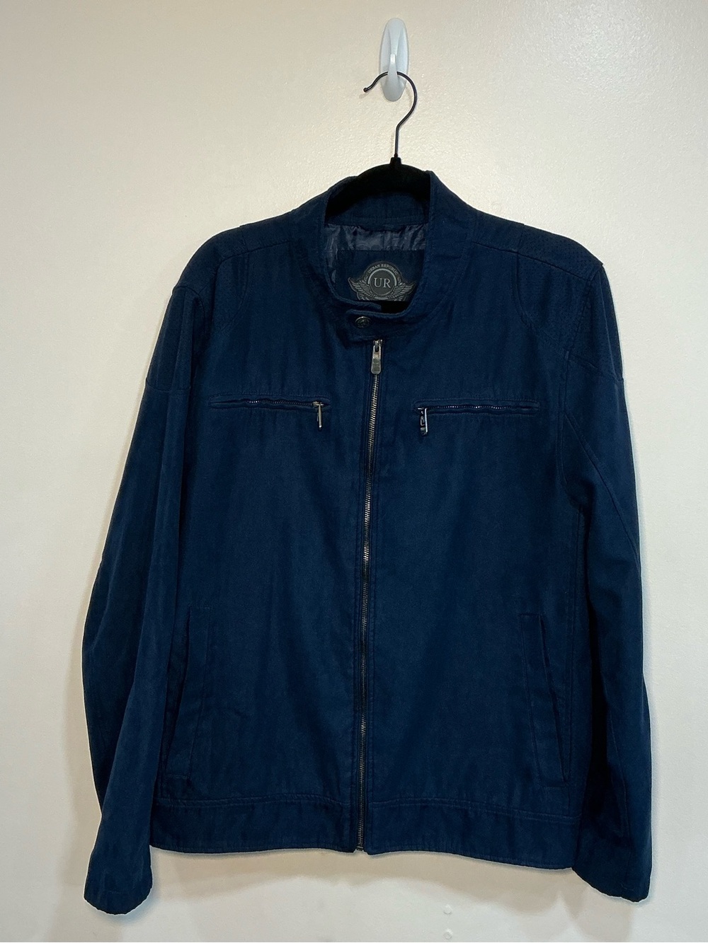 Urban Republic medium Men's Navy Lightweight Zip Jacket
